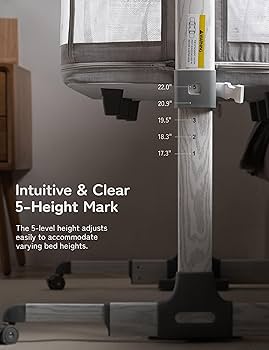 Amazon.com: besrey 5 in 1 Baby Bassinet Bedside Sleeper